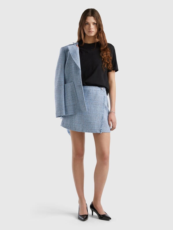 Mini-jupe en tweed Femme
