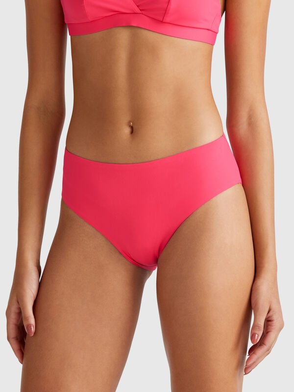 Slip de bain haut côté en ECONYL® Femme