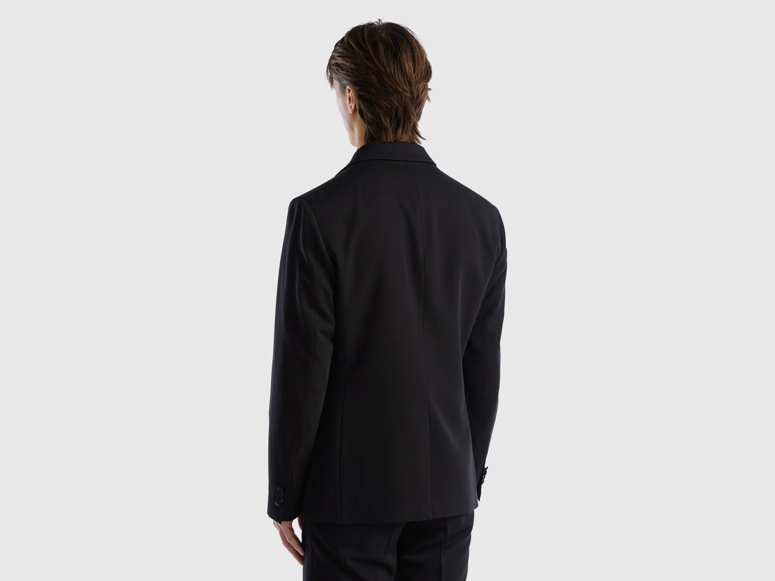 Giacca elegante slim fit Nero Benetton