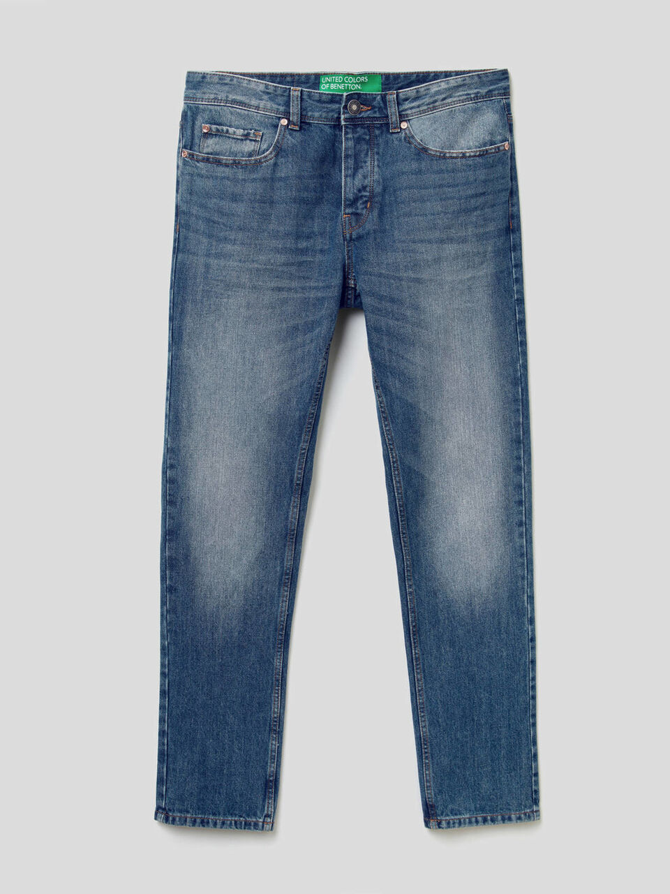 Jeans straight leg 100% coton image number 1