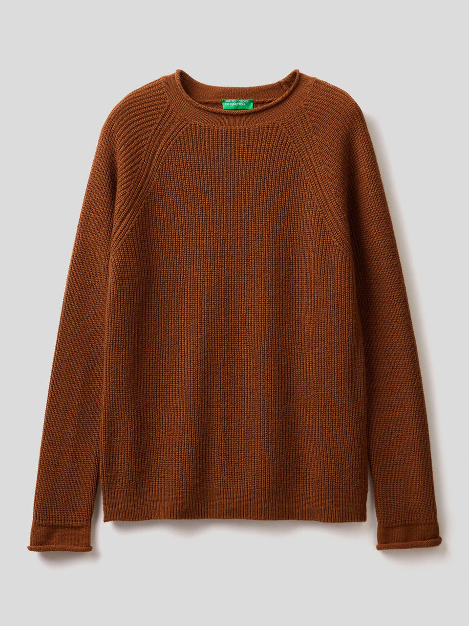 Gerippter Pullover aus einer Wollmischung image number 1
