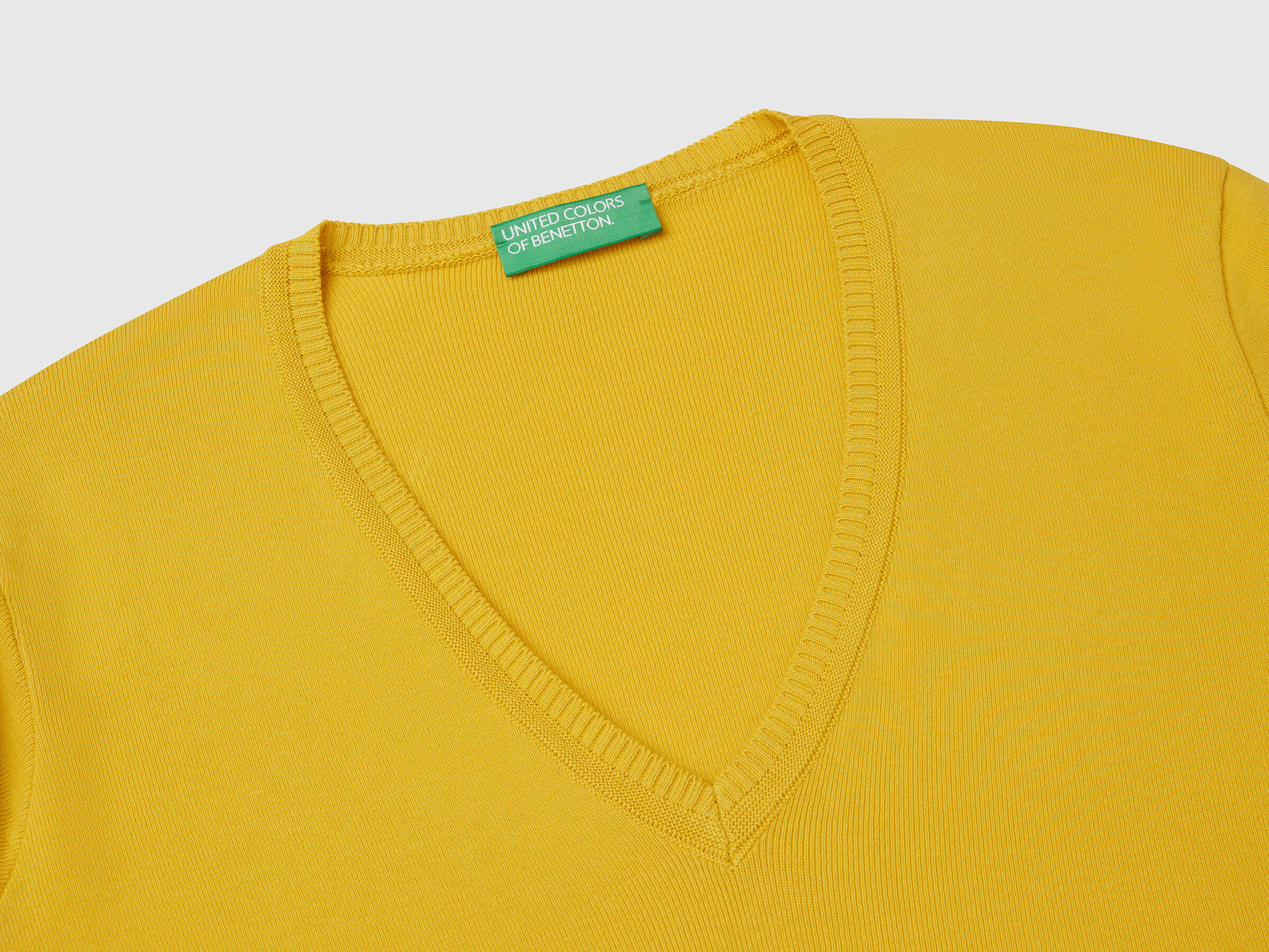 MAGLIA SCOLLO V M/L Donna image number 5