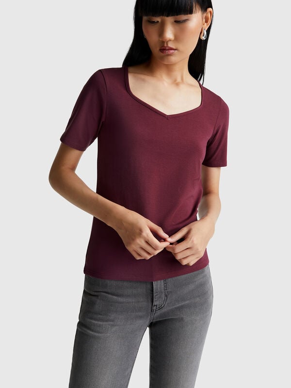 Slim Fit T-Shirt Damen