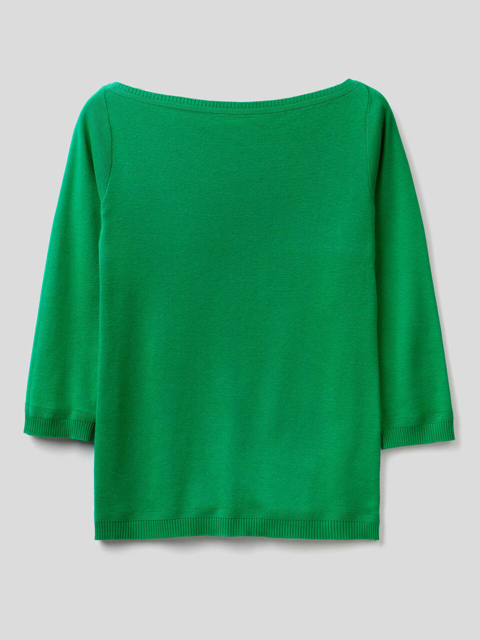 Pull 100% coton avec encolure bateau image number 1