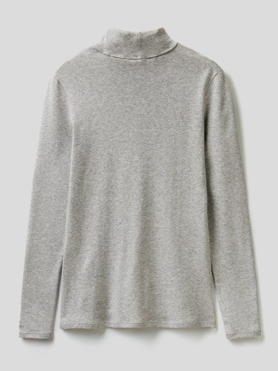 T-shirt a manica lunga con collo alto image number 2