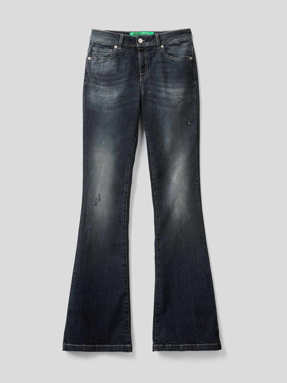 Stretch flared jeans image number 1