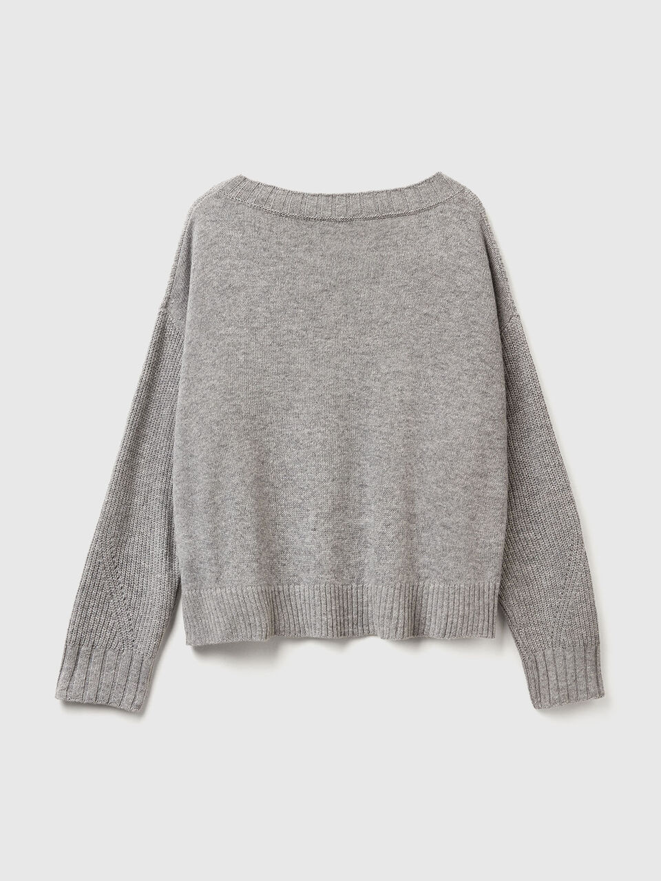 MAGLIA SCOLLO V M/L Donna image number 2