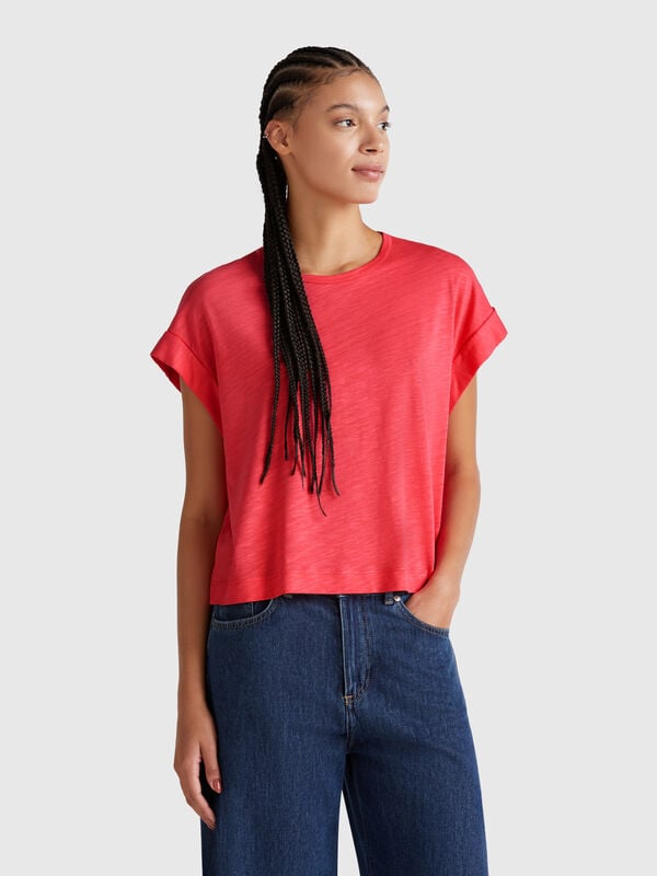T-shirt coupe carrée Femme