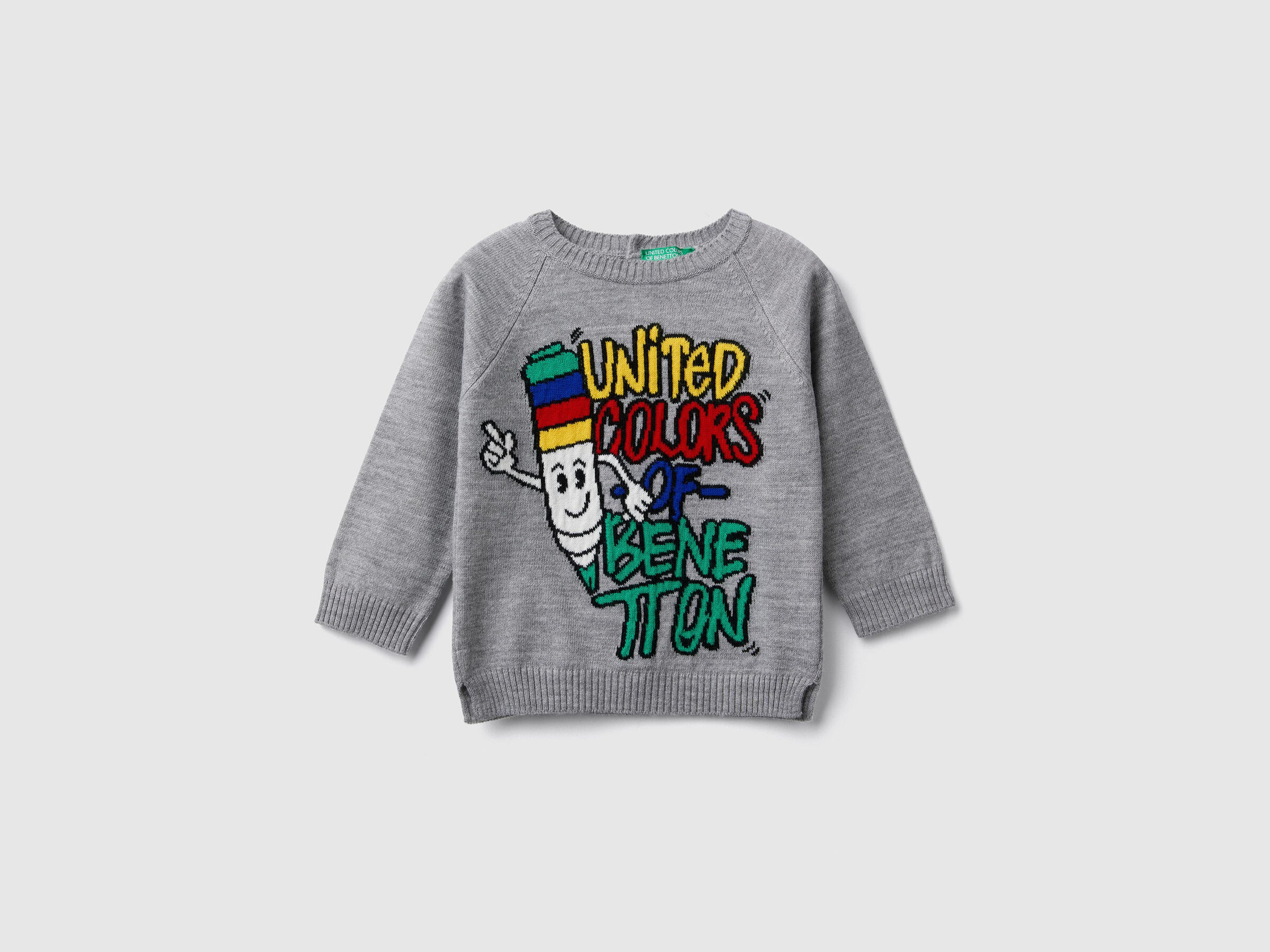 Pullover mit Rundausschnitt und Intarsienarbeit image number null