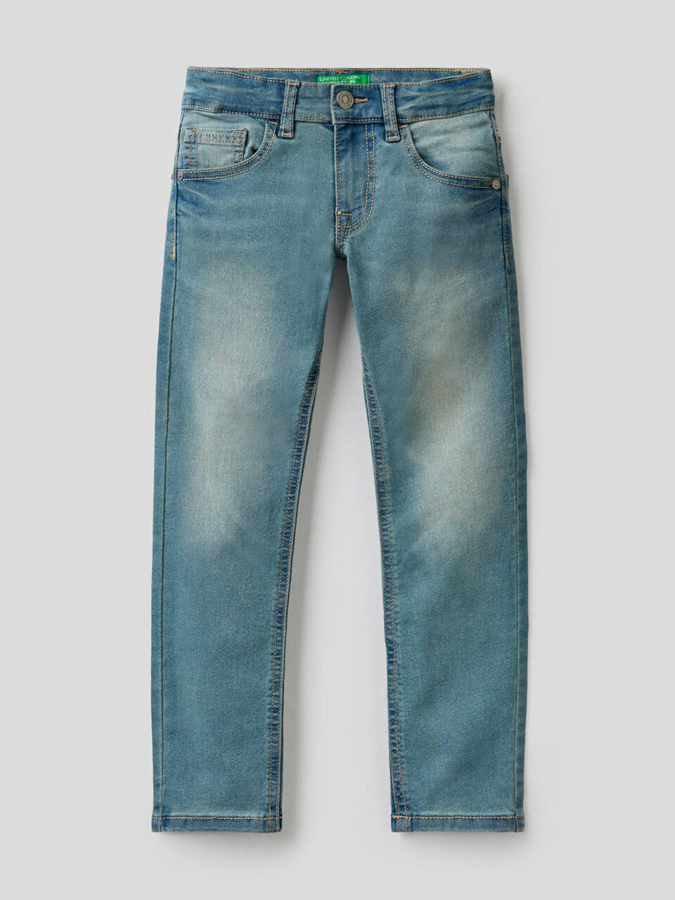Jeans skinny fit effetto vintage image number 1