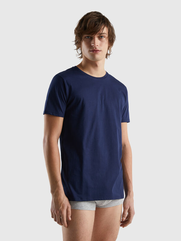 T-shirt en coton à longues fibres Homme