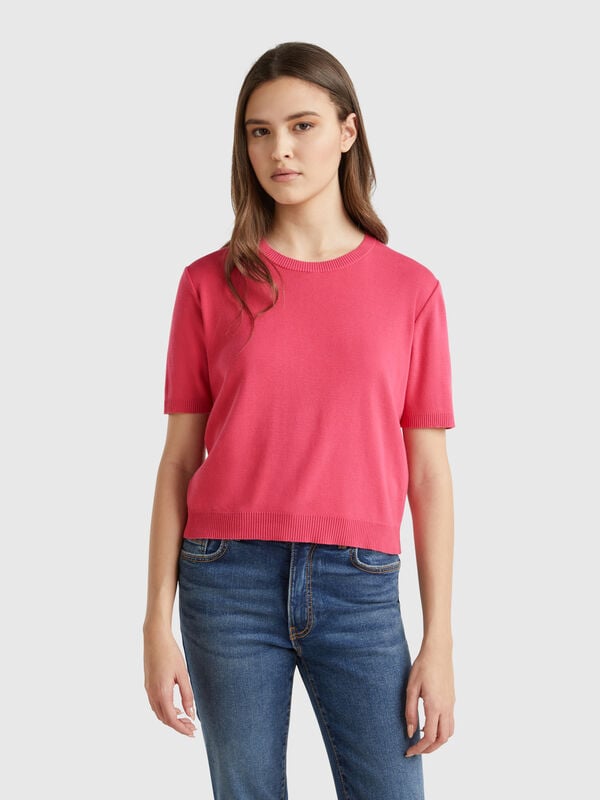 Maglia manica corta 100% cotone Donna