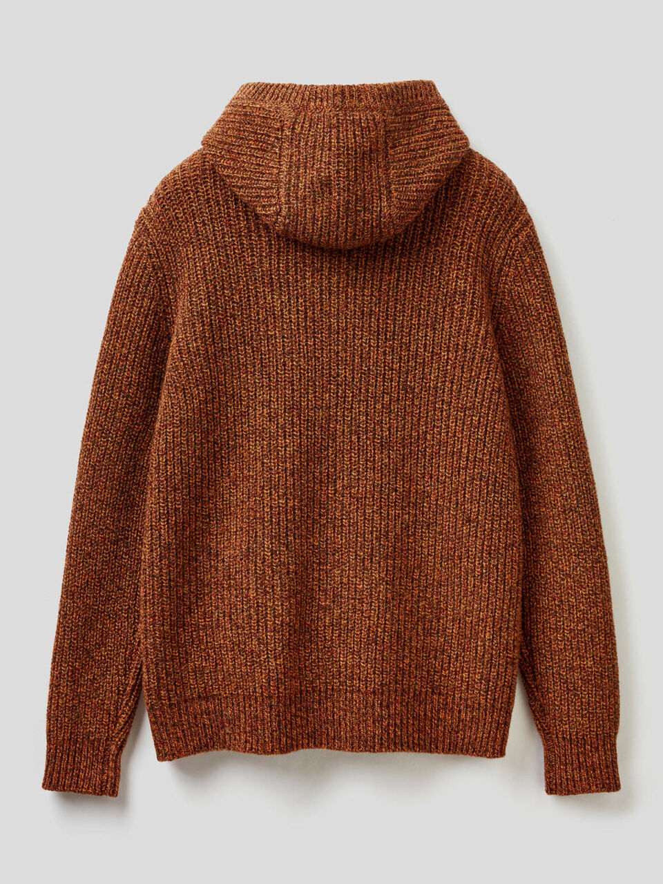 Sweater with hood in Shetland wool image number 2