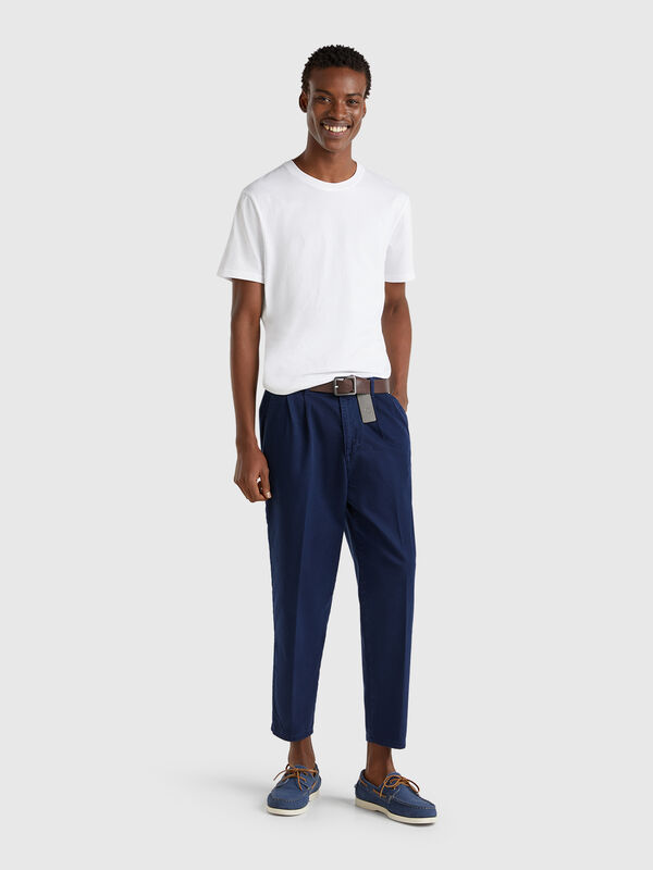 Chino in cotone stretch Uomo