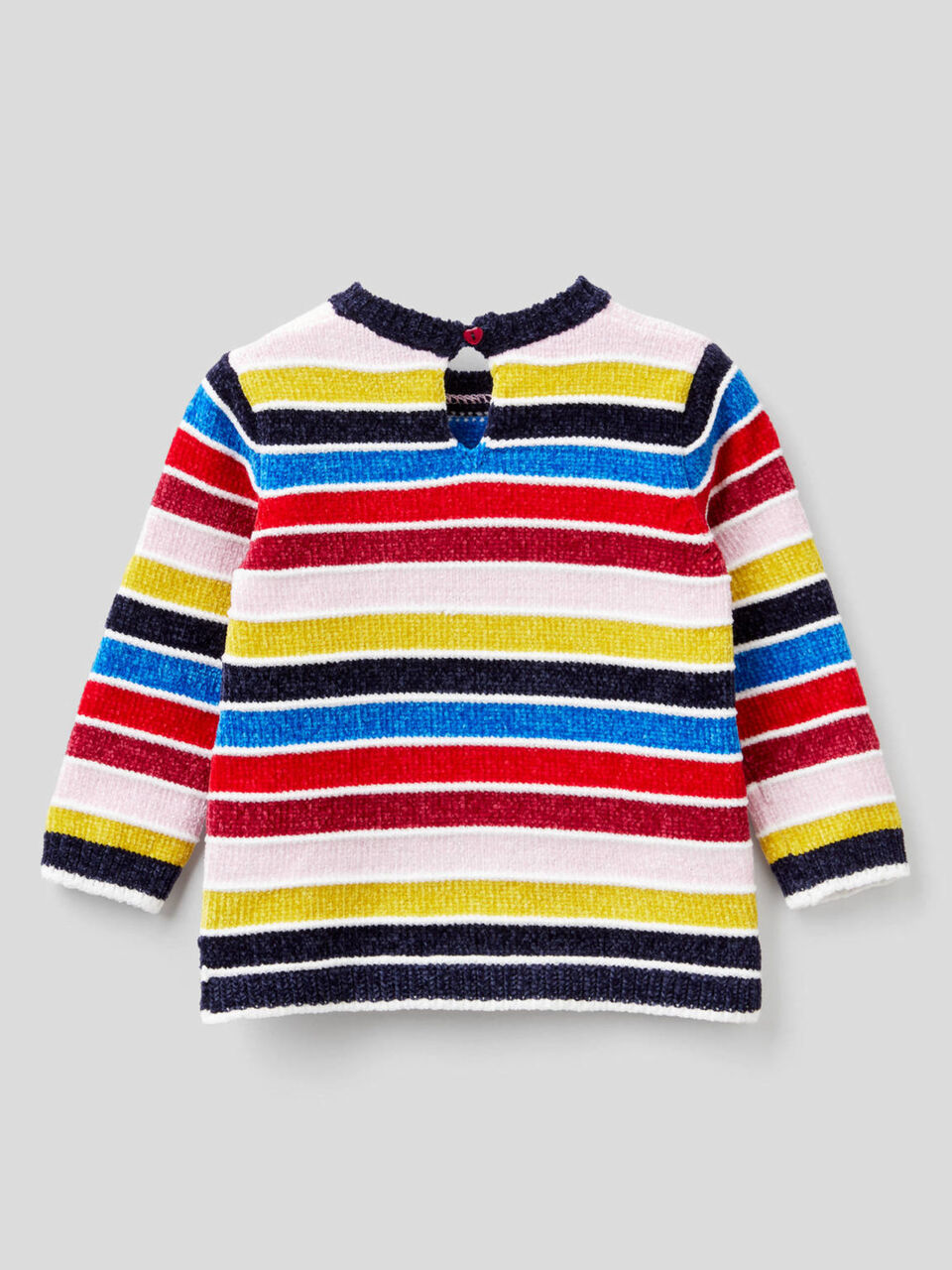Gestreifter Pullover aus Chenille image number 2