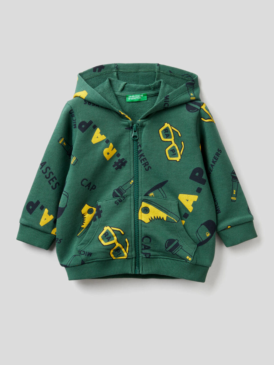 Patterned hoodie image number 1