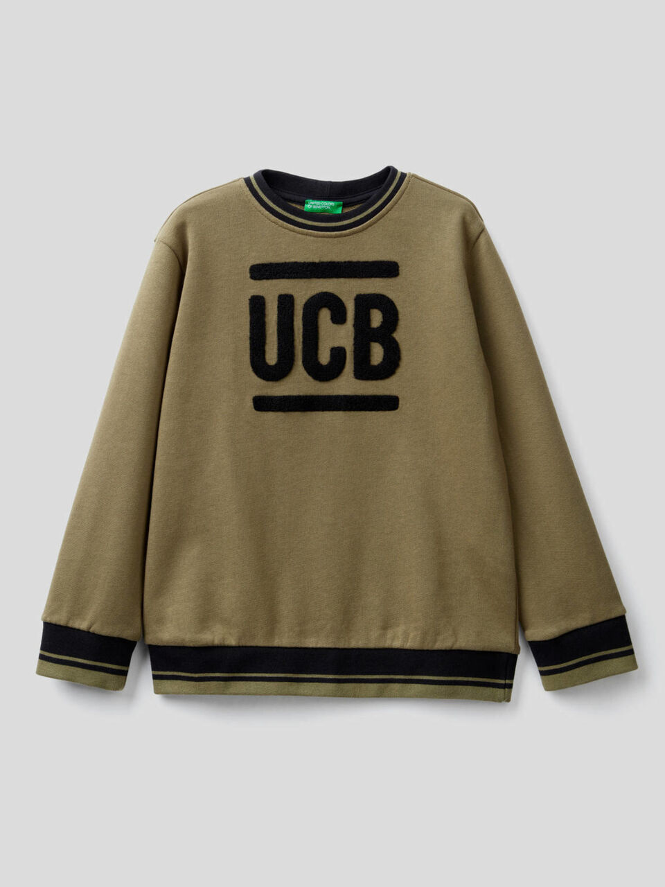 100% cotton sweatshirt with embroidery image number 1