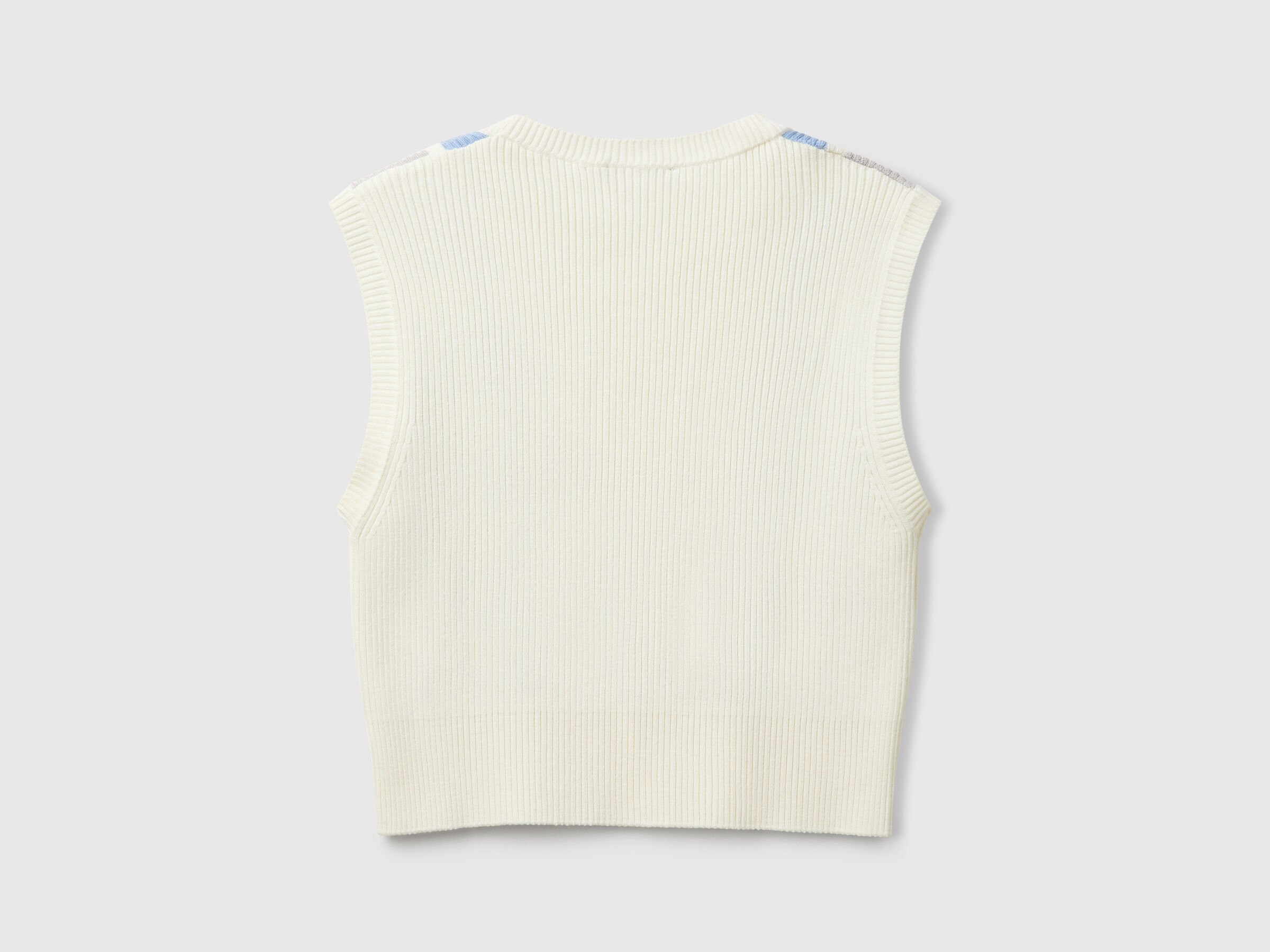 SLEEVELESS SWEATER Femme image number 4