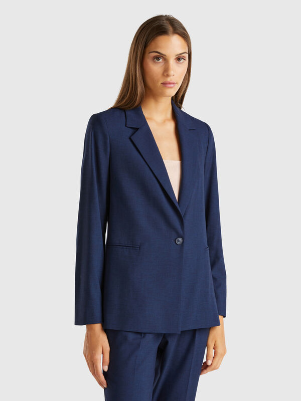 Blazer in misto viscosa stretch Donna