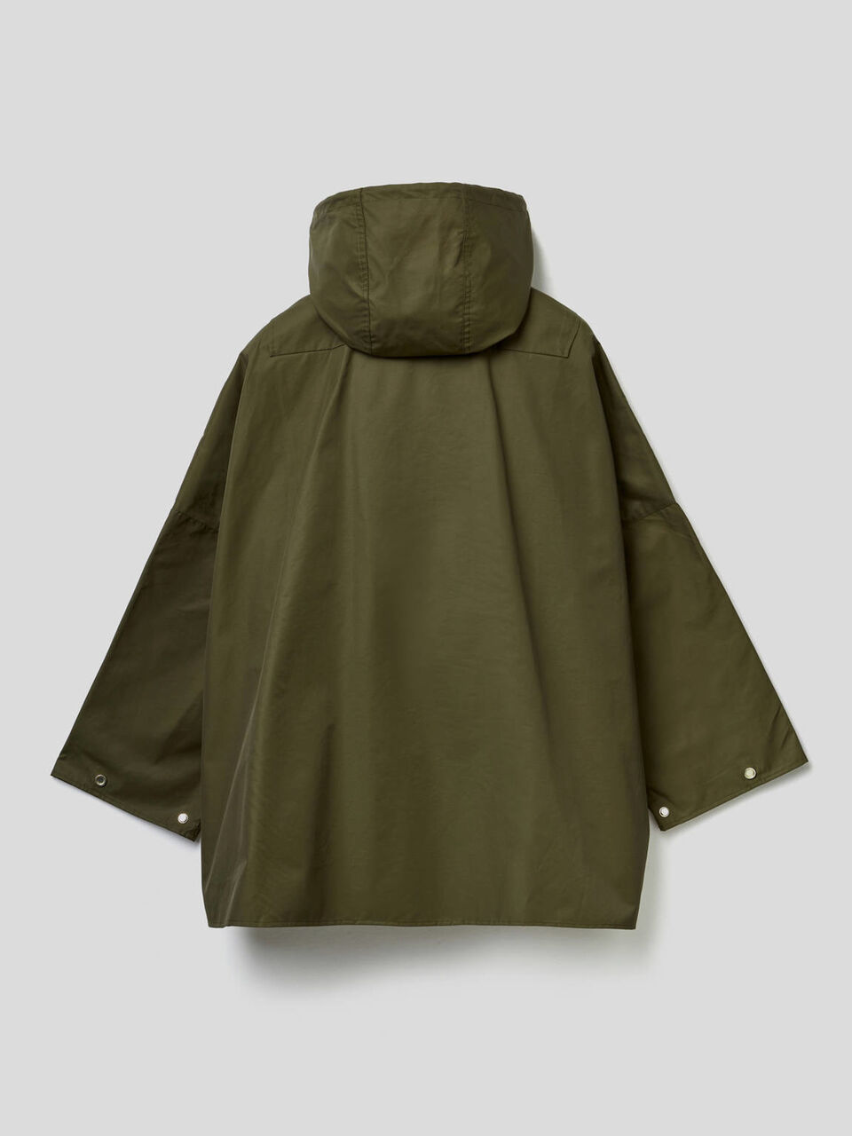 Jacket with hood and drawstring image number null