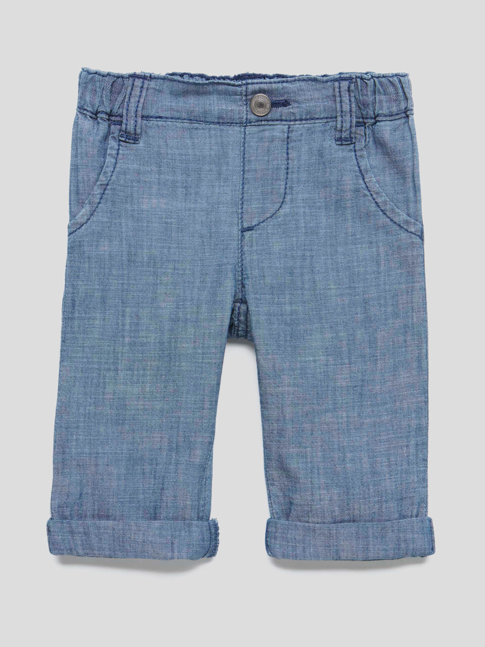 Pantalon en chambray image number 1