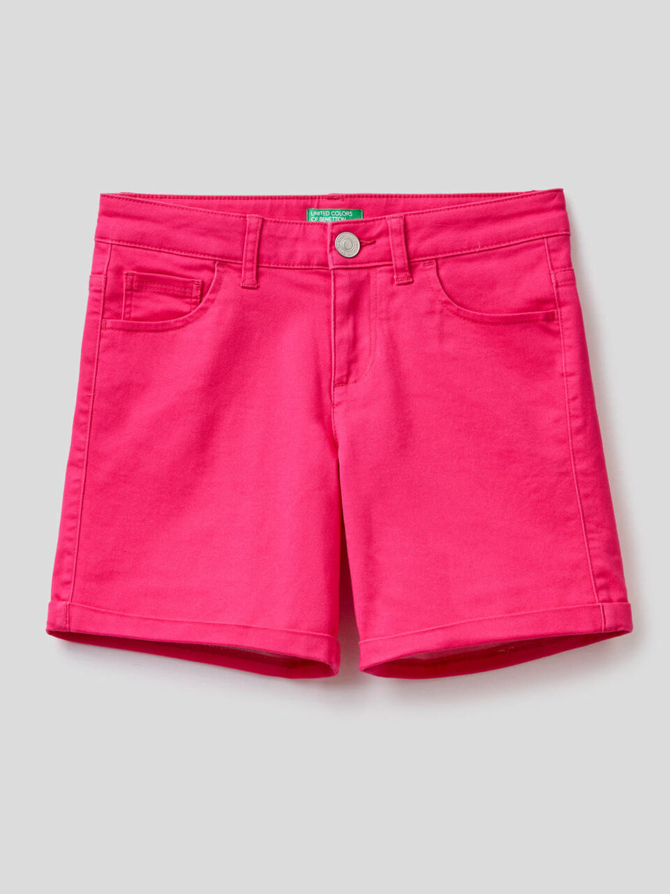 Shorts cinque tasche tinta unita image number 1