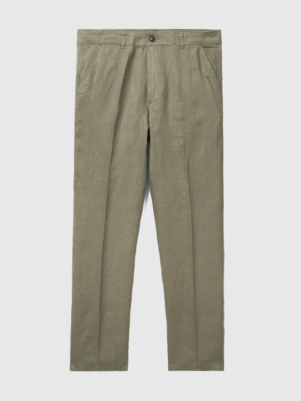 Chinos in pure linen image number 1