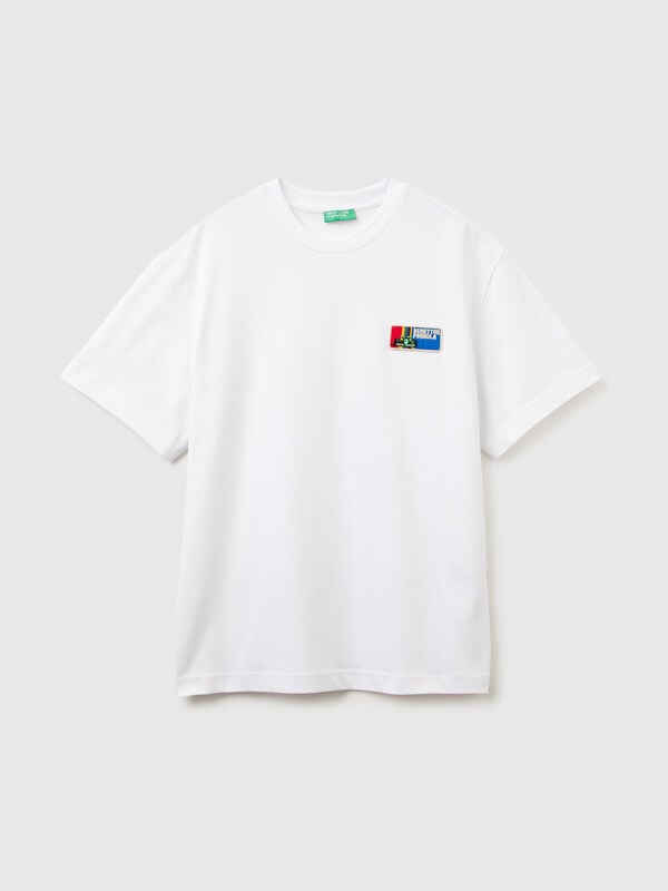 T-shirt Benetton Formula con stampa dietro