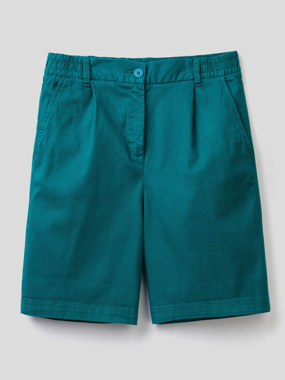 Bermuda tinta unita in cotone stretch image number 1