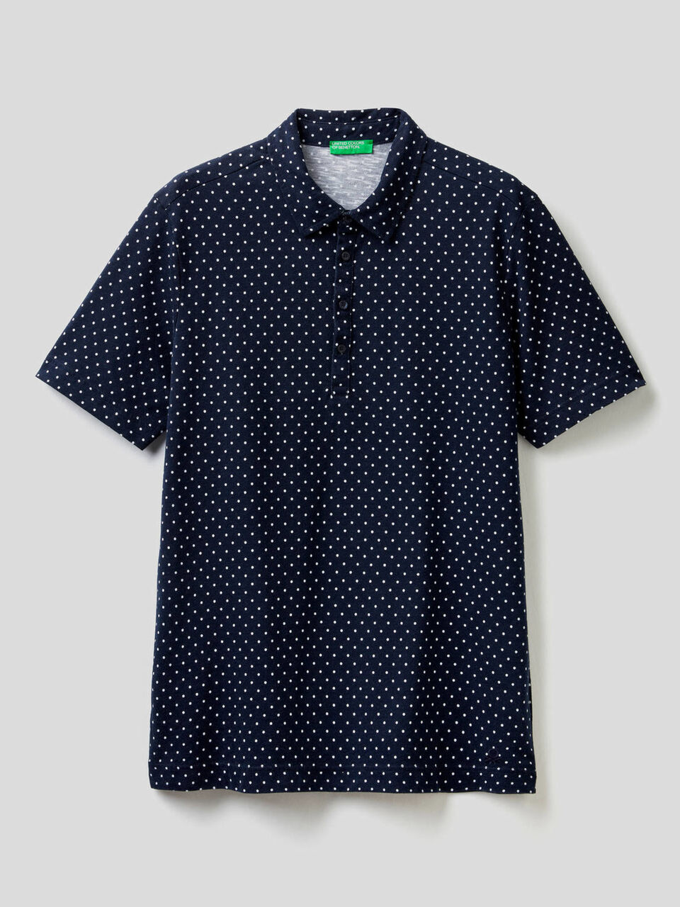 Gemustertes Poloshirt 100% Baumwolle image number 1