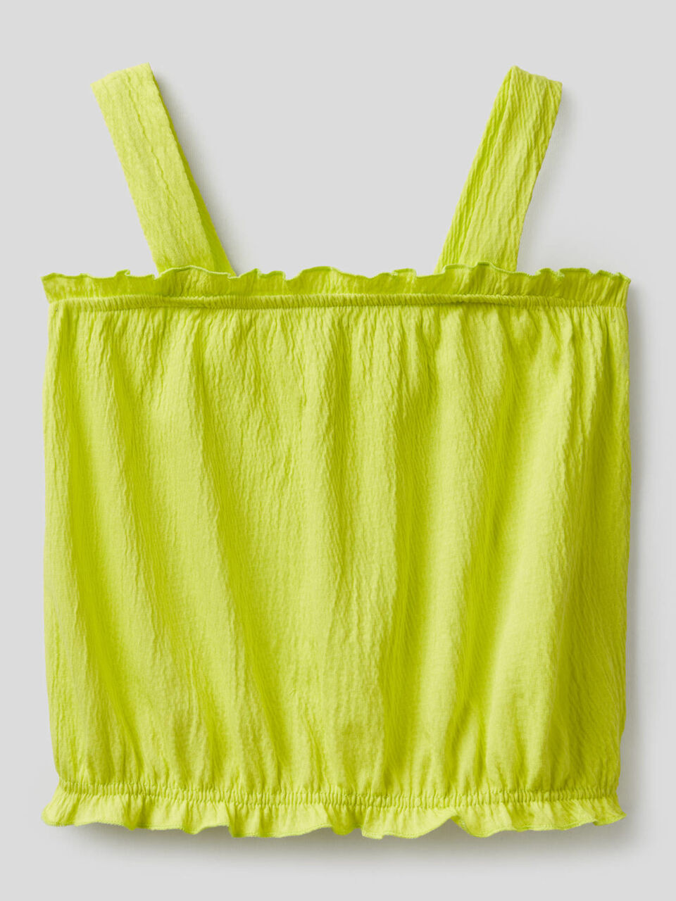 Stretch top with ruffled effect image number 1
