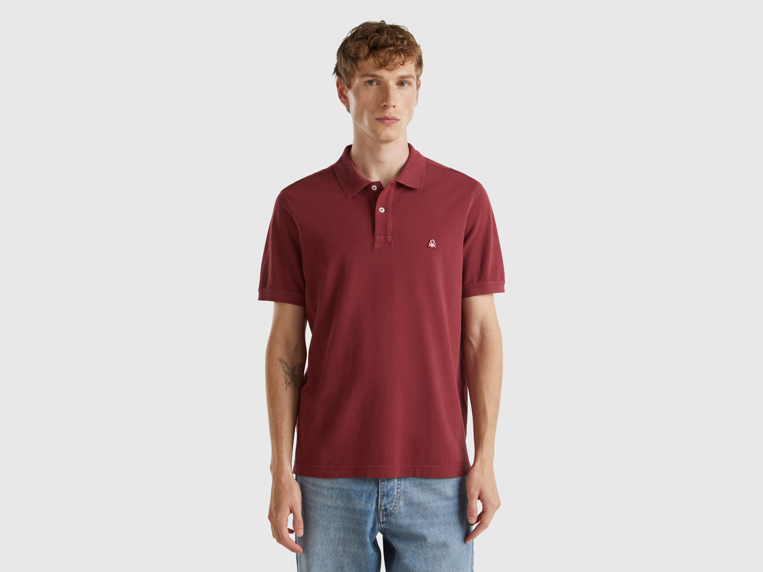 Polo regular bordeaux Bordeaux Benetton