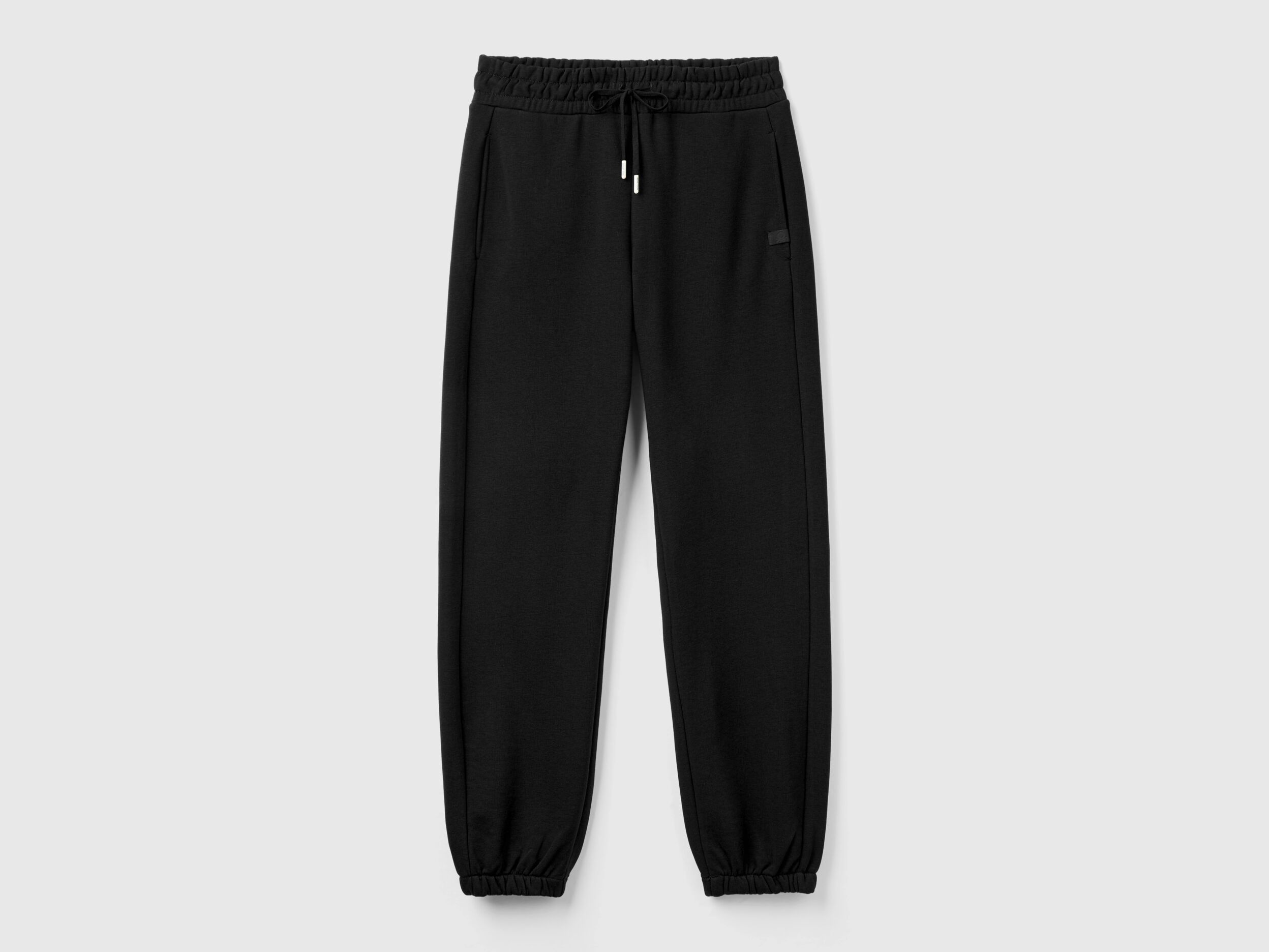 Pantaloni in felpa con coulisse Nero Benetton
