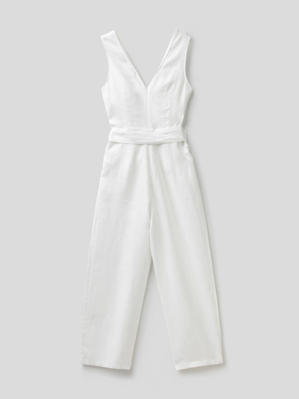 Jumpsuit in pure linen image number 2
