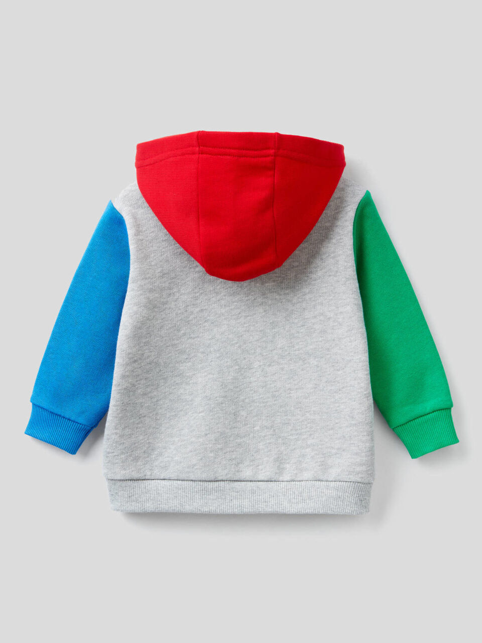Zip-up hoodie in organic cotton image number 2