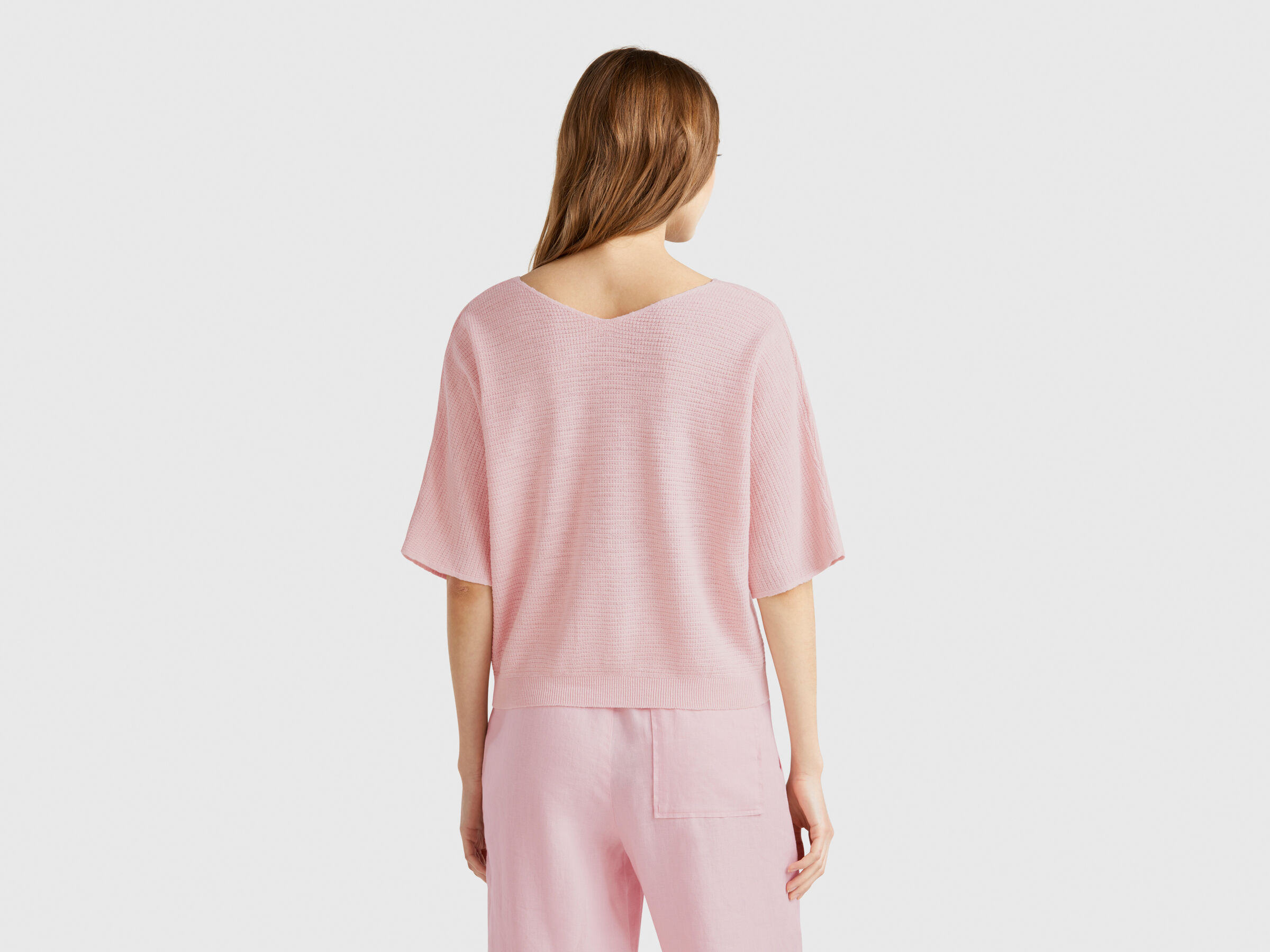 MAGLIA SCOLLO V M/M Donna image number 2