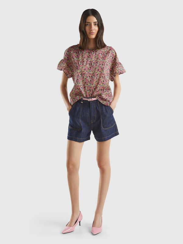 Shorts in chambray Donna