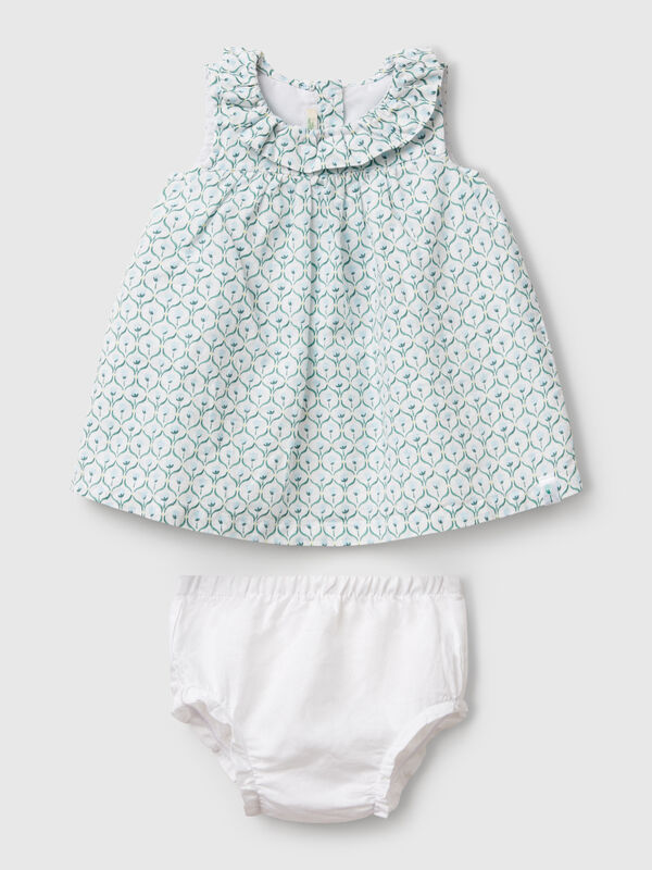 Dress with ruffled collar New Born (0-18 months)