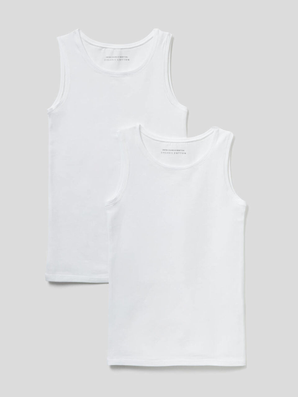 Due canotte in cotone bio super stretch image number 1