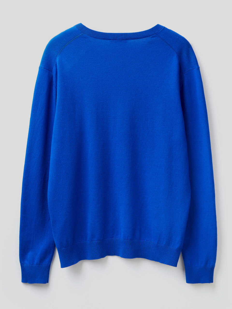 Maglia scollo a V in misto cotone image number 2