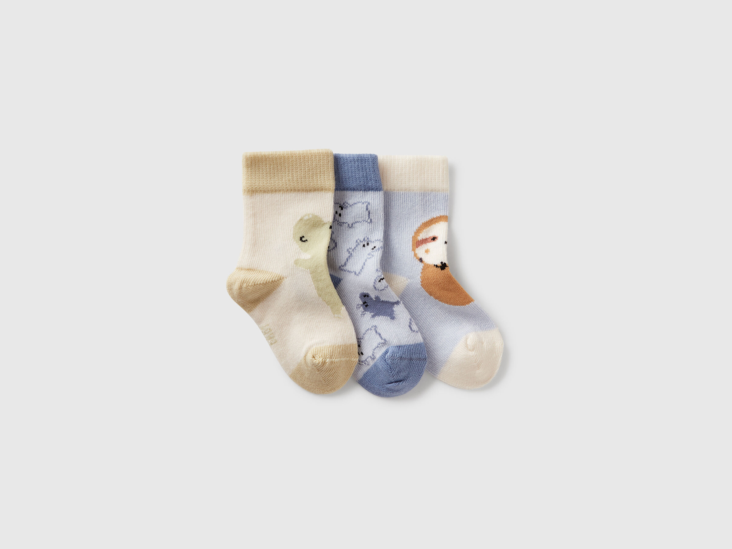 KNITTED SOCKS 3 PAIR New Born (0-18 months) image number 0