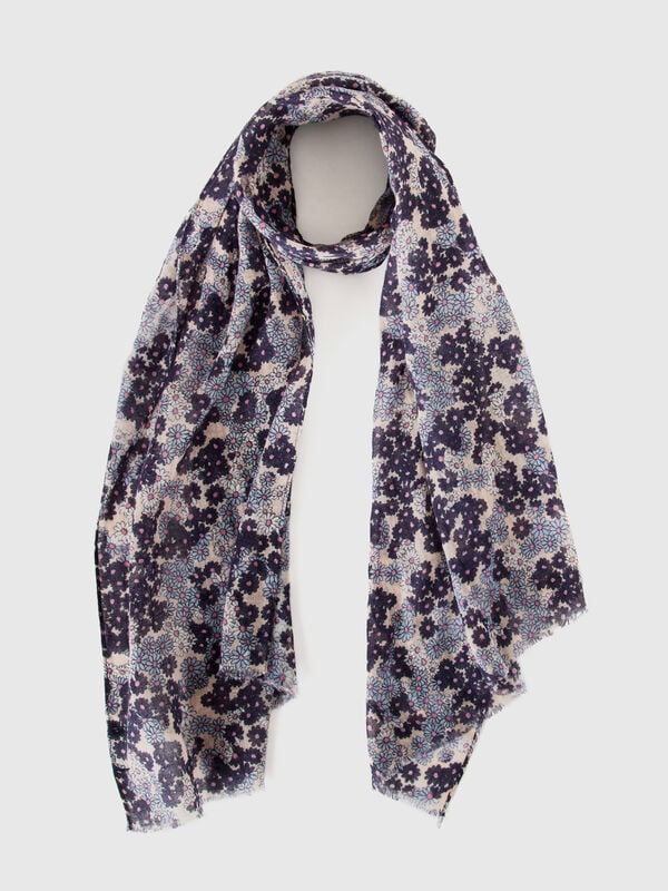 Scarf in linen and cotton blend Women