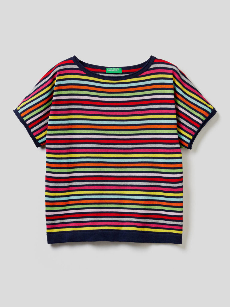 Pullover mit bunten Streifen image number 1