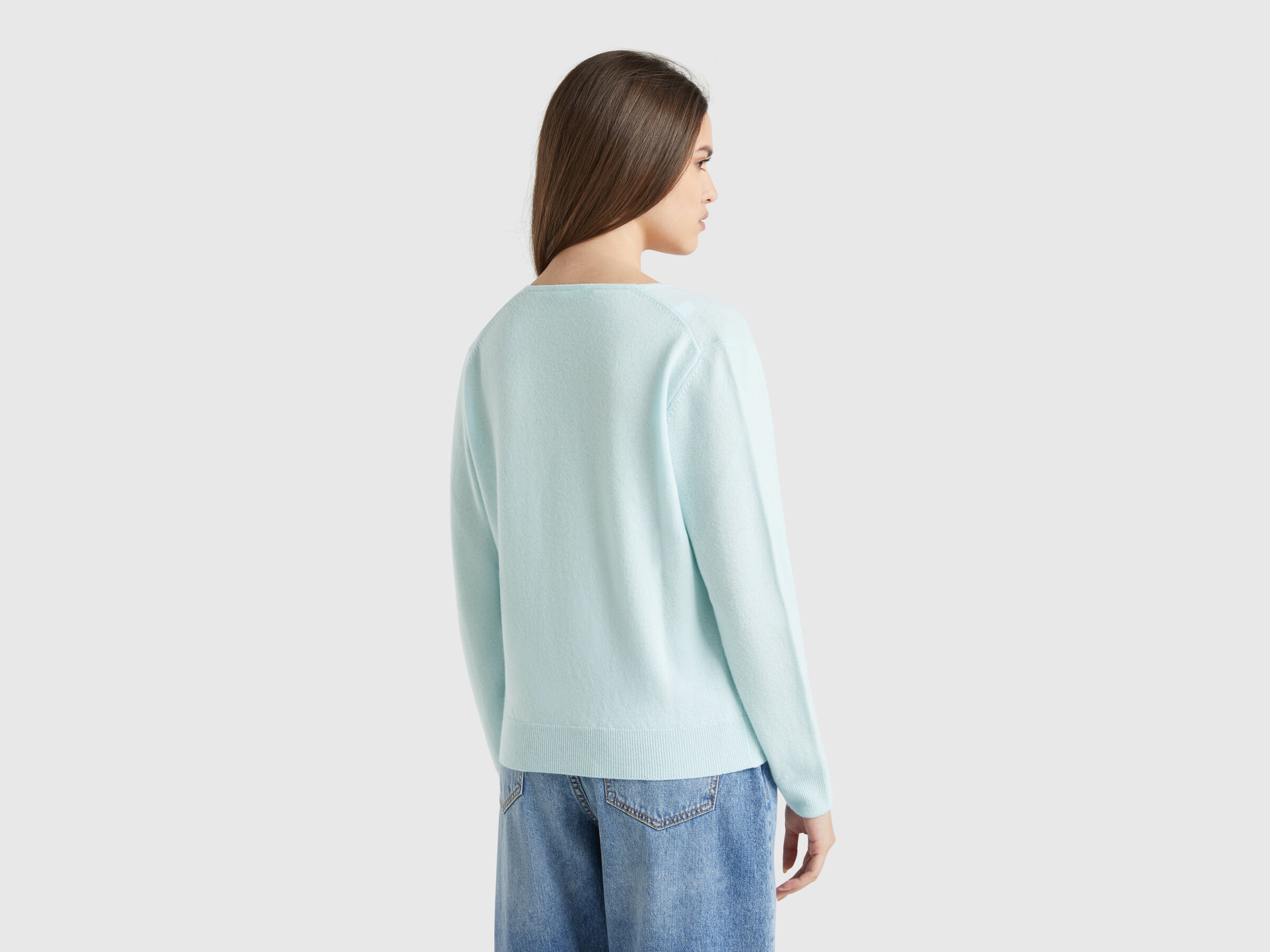 V NECK SWEATER L/S Damen image number 1