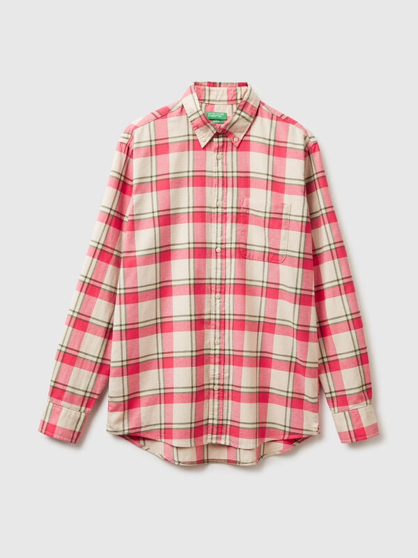 Flanell-Button-Down-Hemd Herren