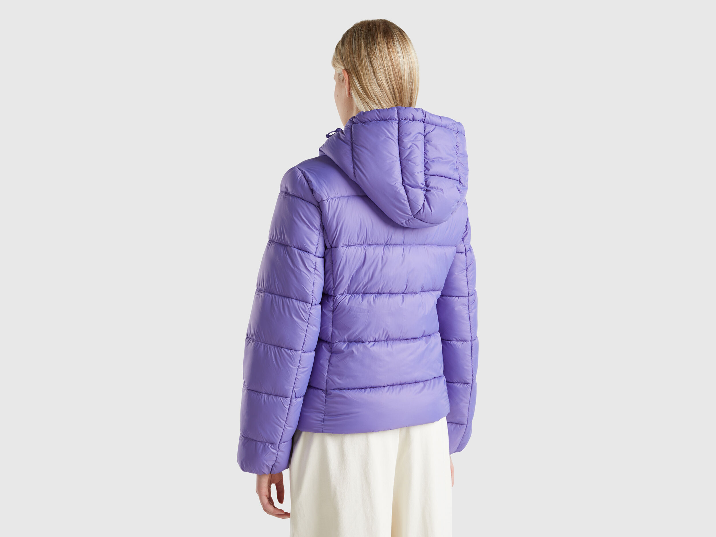 Doudoune avec rembourrage en ouate recyclee Violet Benetton