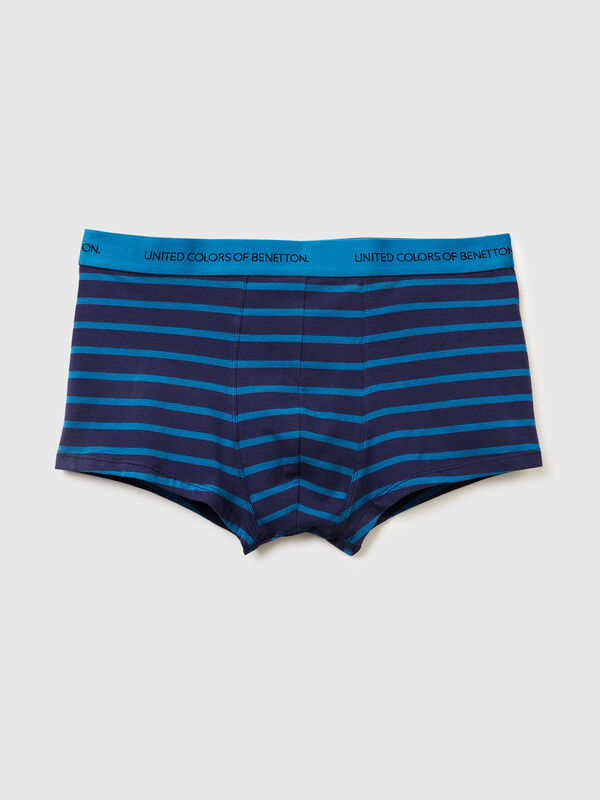 Striped boxers in stretch cotton Men