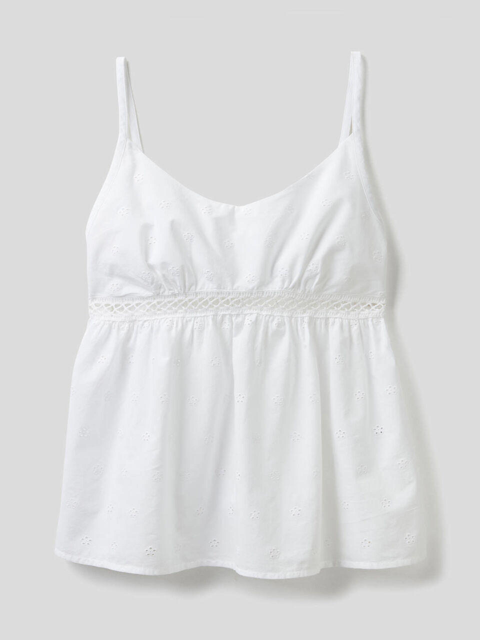 Top en broderie anglaise de pur coton image number 1