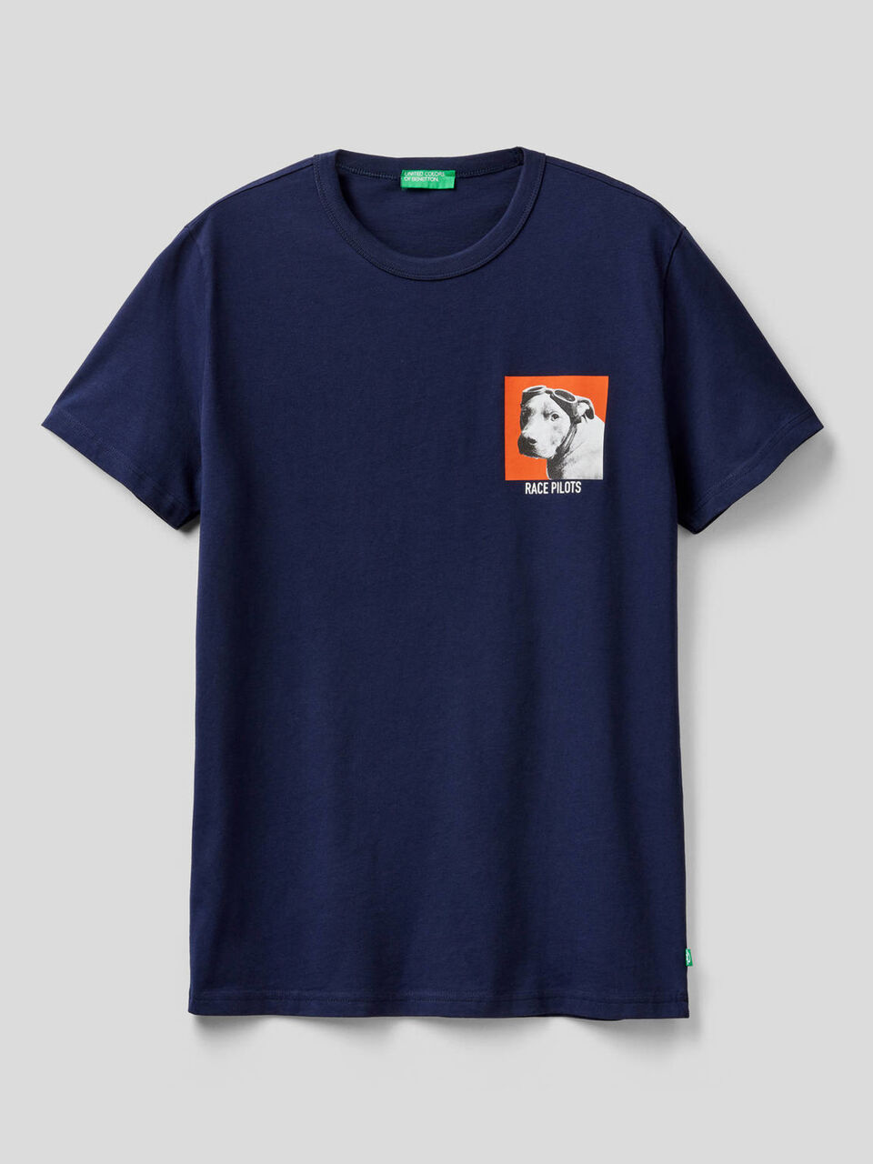 T-shirt con stampa in cotone biologico image number 1