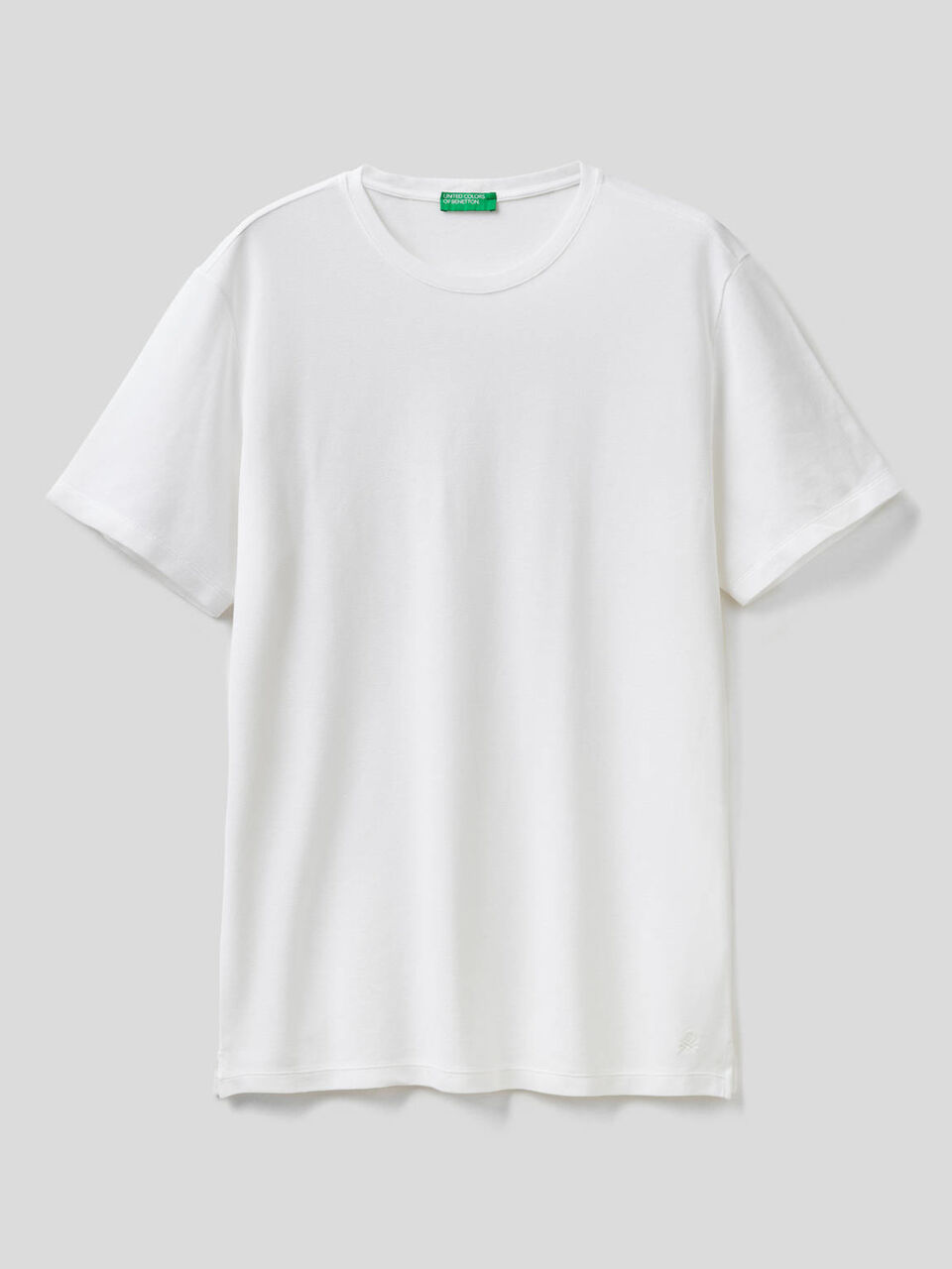 T-shirt in piquet di cotone biologico image number 1